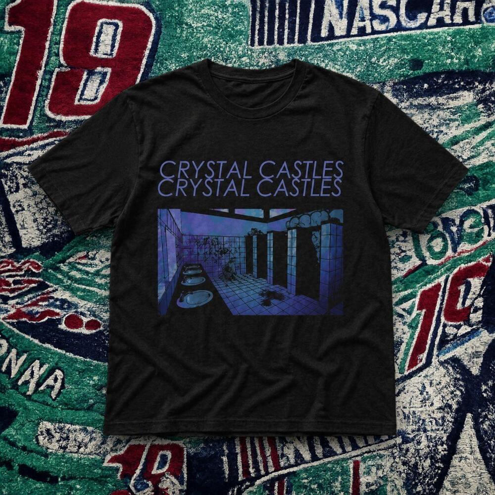 Crystal Castles Bathroom Graphic Tee Black Unisex